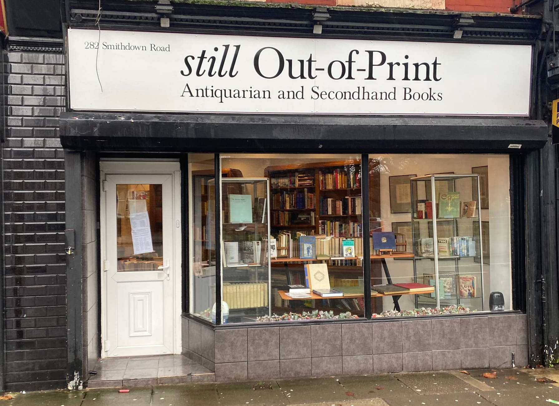 Still Out-of-Print shopfront on Smithdown Road